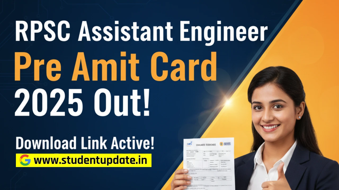 RPSC Assistant Engineer Pre Admit Card 2025