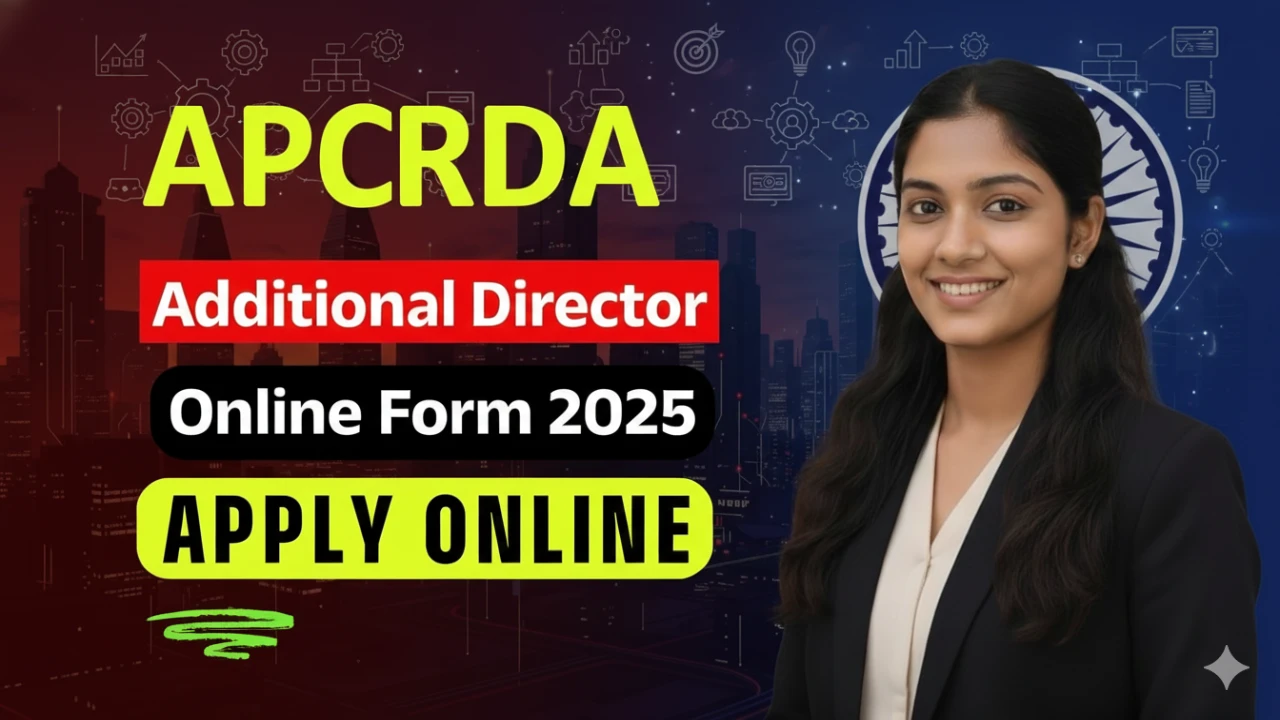 APCRDA Additional Director Online Form 2025